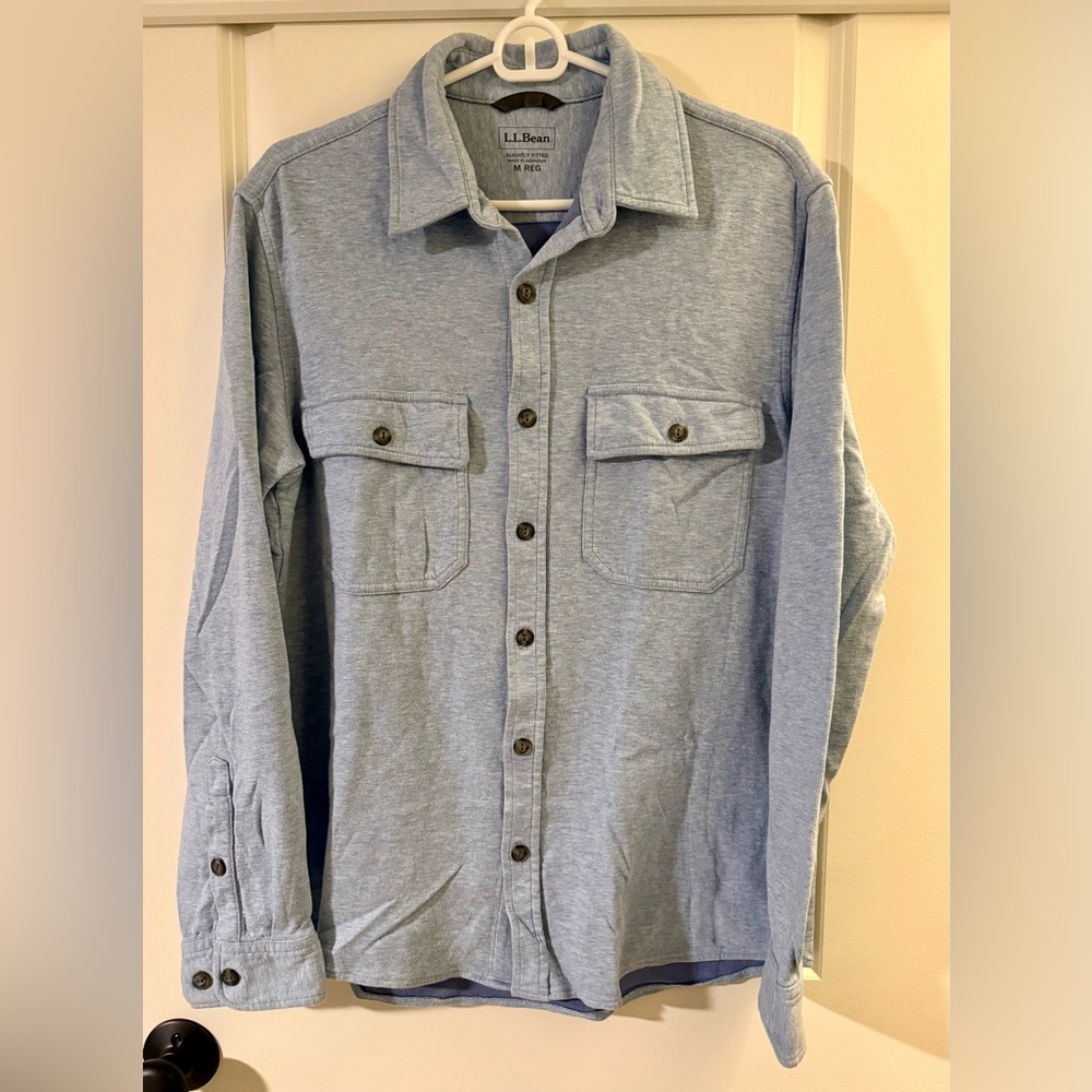 L.L. Bean Heather Blue Casual Shirt
